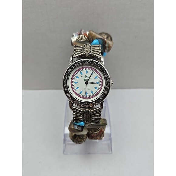 La Express Accessories - La Express West Quartz Turquoise Southwest Beaded Watch Womens New Battery Boho